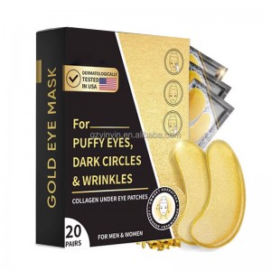 Private label Hot Product eyes care eye patch hydrogel collagen hydrogel gel mask 24k gold under eye patches