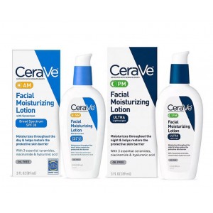AM Facial Moisturizing Lotion with SPF 30 Oil-Free Face Moisturizer PM Facial Moisturizing Lotion Night Cream