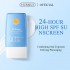 90+ PA++++ sunscreen isolates UV rays, refreshing and non greasy