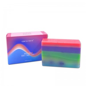 Glutathione Vitamin C Whitening Soap Rainbow Soap 100g Cleansing Soap Oil Control Moisturizing and Moisturizing Essential Oil Soap