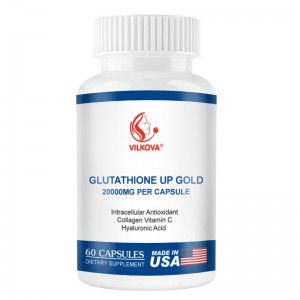 Private Label L-Glutathione 99% Grade Collagen Vitamin C Hyaluronic Acid Capsules Anti-Aging Softgel Pills for Adults