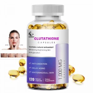 OEM Softgel Glutathione Pills Maximum Strength Anti-Aging Skin Whitening Capsules for All Excluding Pregnant Women