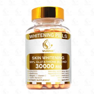 Factory Wholesale L-Glutathione & Vitamin C Skin Whitening Capsules Higher Dose Powerful Whitening for Adults Private Label