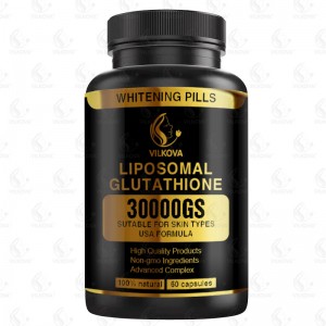 Private Label in Stock Liposomal L-Glutathione Capsules 30000gs for Adult Beauty Skin Whitening Collagen Antioxidant