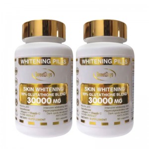 High Purity L-Glutathion Softgel Capsule Private Label Skin Care Pill with Collagen and Vitamin C for Adults-White