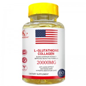 Customized Label L-Glutathione Vitamins Softgel Capsules Powerful Skin Whitening & Anti-Aging Healthcare Supplements
