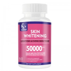 Private Label Anti-Aging Herbal Supplements Glutathione & Collagen Capsules Whitening L-Glutathione Pills
