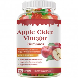 ACV Vitamin C & Biotin Healthy Hair Skin Nail Gummies with Vitamin Supports Digestive Health Detox & Cleanse