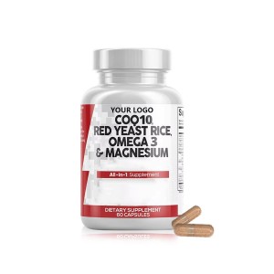 OEM/ODM COQ10 Omega 3 Vitamin K2 D3 10in 1 Blend Vitamin Minerals Heart Support Antioxidants Supplements Capsules