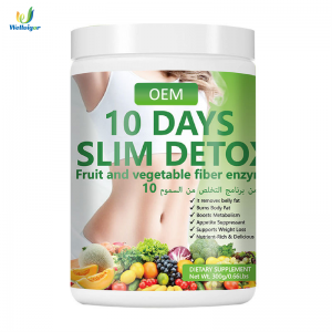 Customized 10 Days Slim Detox Shake Herbal Supplement High Fiber Appetite Suppressant Fat Burning Metabolism Support OEM