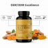 Turmeric Curcumin Capsules Black Pepper 470mg 60 Caps | OEM/ODM Dietary Supplement | Adult | Joint Support Gut Bone Health