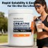 OEM/ODM Creatine Monohydrate Powder Pure Micronized Creatine Powder for Gain Lean Muscle, Strength & Support Workout Recovery