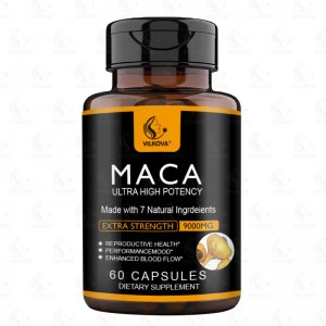 Private Label Hot Selling Organic Maca Root Powder Black Maca Root Capsules Strong Man Power Plant Extract