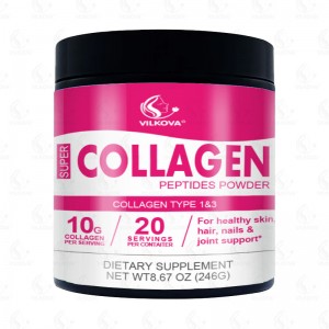 OEM Best Collagen Powder with Hyaluronic Acid & Vitamin C for Adult Beauty Nail & Hair Support Skin Whitening & Brightening