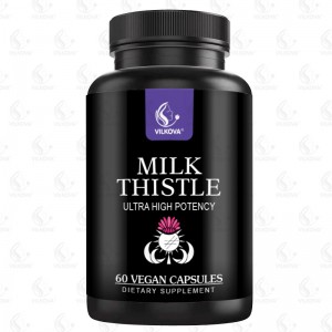 OEM High Quality High-Strength Natural Milk Thistle Extract Capsules High Silymarin Liver Health Detox Support Pills Dosage Form