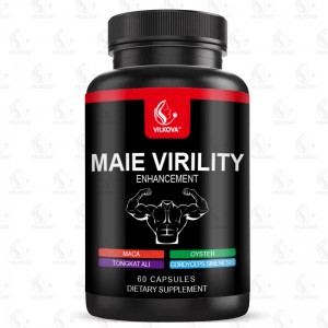 Private Label Herbal Healthcare Supplement Black Maca Capsule Strong Energy Enhancer Pills for Male Virility Adults