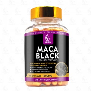 2025 OEM 1500mg Max Energy Men's Herbal Supplements Ginseng Maca Extract Capsule for Long Time Use