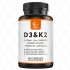 OEM High-Dose Vitamin K2 D3 MK7 Menaquinone Capsules Adult Support for Bone Strength Heart Health Blood Circulation