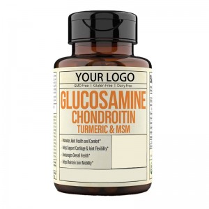 Private Label Supplements Glucosamine Chondroitin TURMERIC MSM Capsule for Joint Health Herbal Bark Extract Vitamin