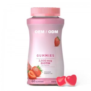 OEM Hot Selling L-Glutathion Collagen Biotin Vitemin Anti-Aging Skin Whitening Gummies Plant Extracts Targeting Skin Nails Hair