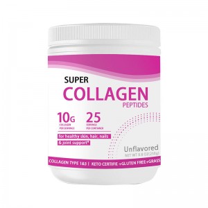 OEM Hydrolyzed Collagen Peptides Powder with Private Label Plant Extract for Hair Nail Skin Bone Joint Health Promotion