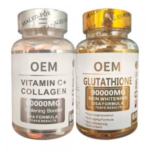 Best High Quality High Dose Glutathione Products Skin Whitening Whitening Skin Care Softgels Collagen Glutathione Capsule