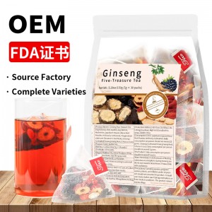 Natural plants tea Ginseng, Turmeric, Cinnamon, Ginger, Lorraine, Flower, Chamomile
